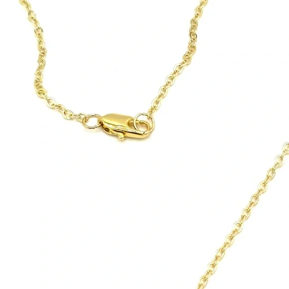 Hand Crafted Beaded Grinch Pendant Necklace 14k Gold Chain - Picture 6 of 9